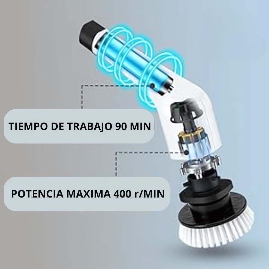 Cepillo Eléctrico de Limpieza 9 en 1 +REGALO: Quita Oxido