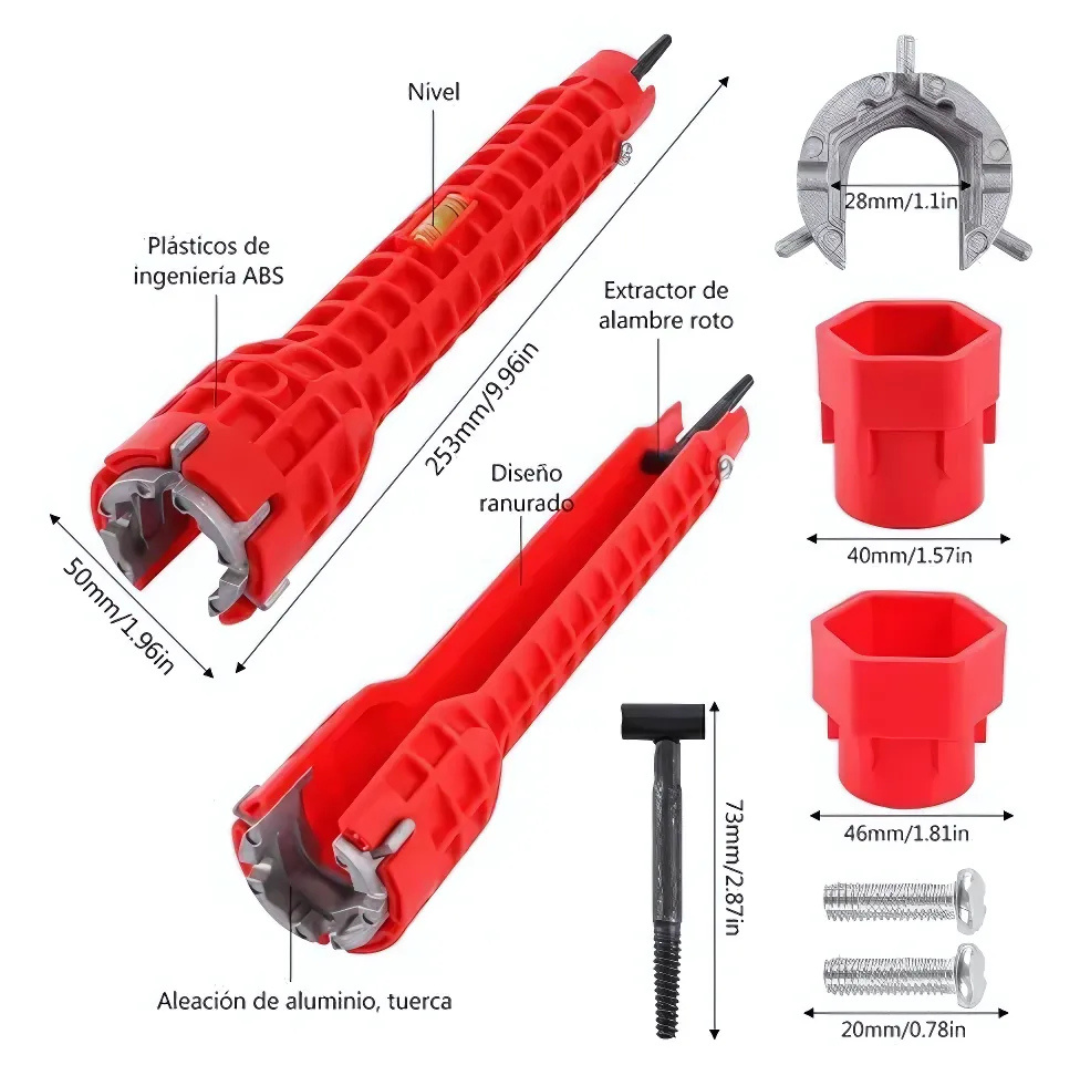 LLAVE PARA LAVABOS MULTIFUNCIONAL