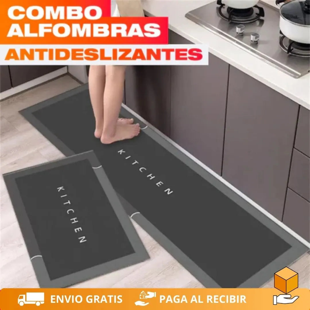 DryStep Pro - Kit 2 Tapetes Absorbentes Antideslizantes Hogar