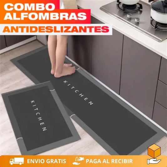 DryStep Pro - Kit 2 Tapetes Absorbentes Antideslizantes Hogar