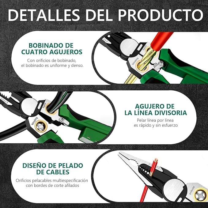 VoltPro Max – Pinza 8 en 1 con detector eléctrico