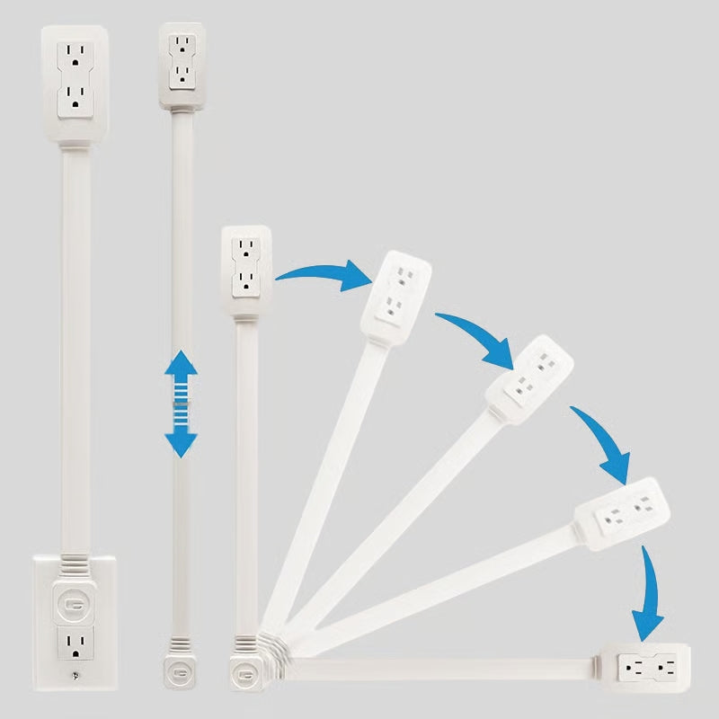 CONTACTO EXTENDIBLE DE 2 TOMAS