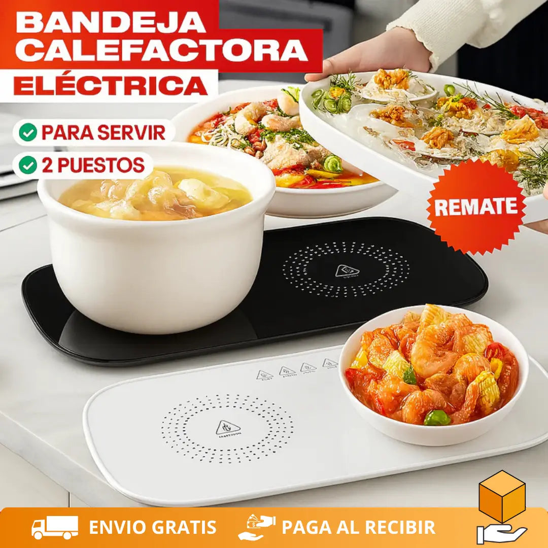 Bandeja Calefactora Eléctrica Doble
