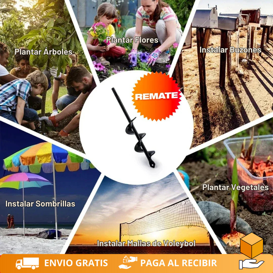 Broca Espiral para Taladro que Perfora la Tierra