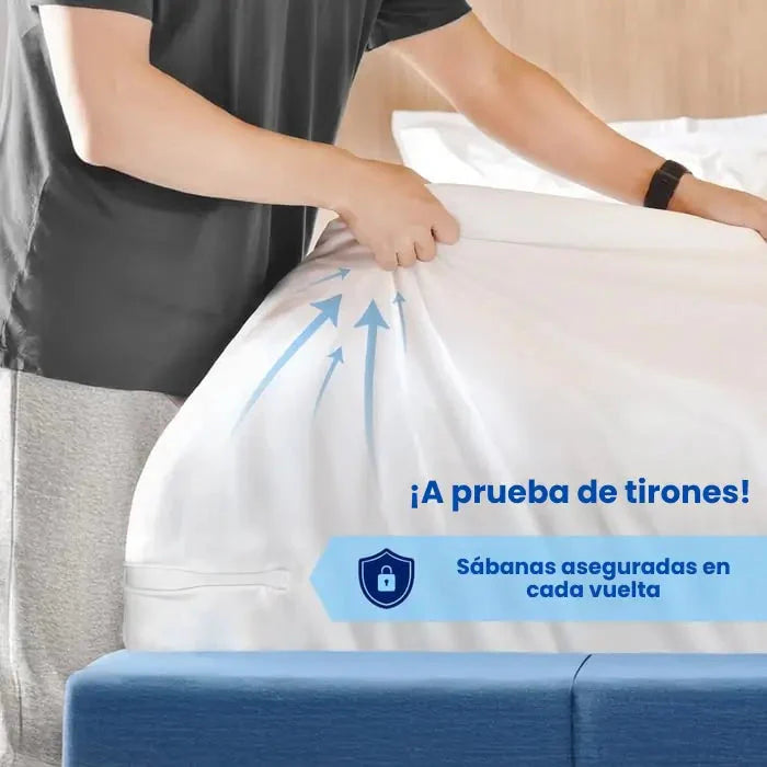 Kit 4 Tensores Antideslizantes para Sábanas – Duerme sin arrugas