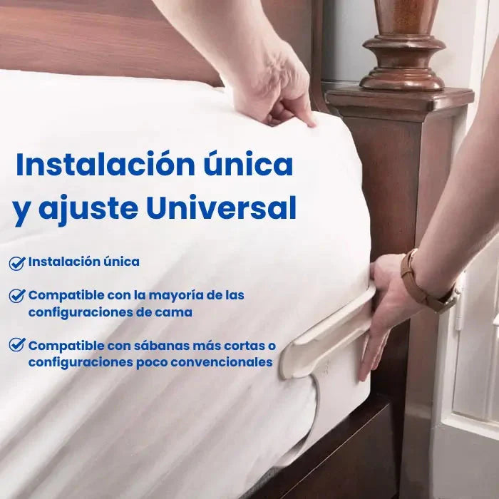 Kit 4 Tensores Antideslizantes para Sábanas – Duerme sin arrugas