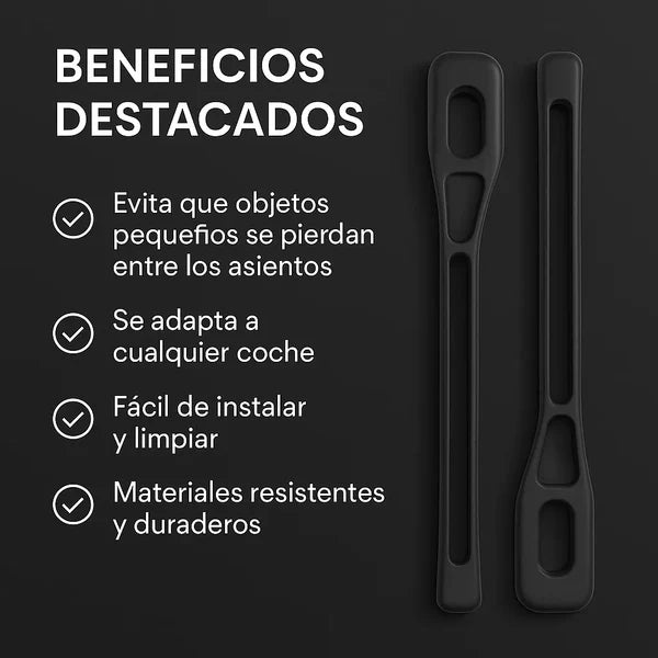 Combo Auto Organizado: Kit Rellena Asientos + Soporte Magnético para celular