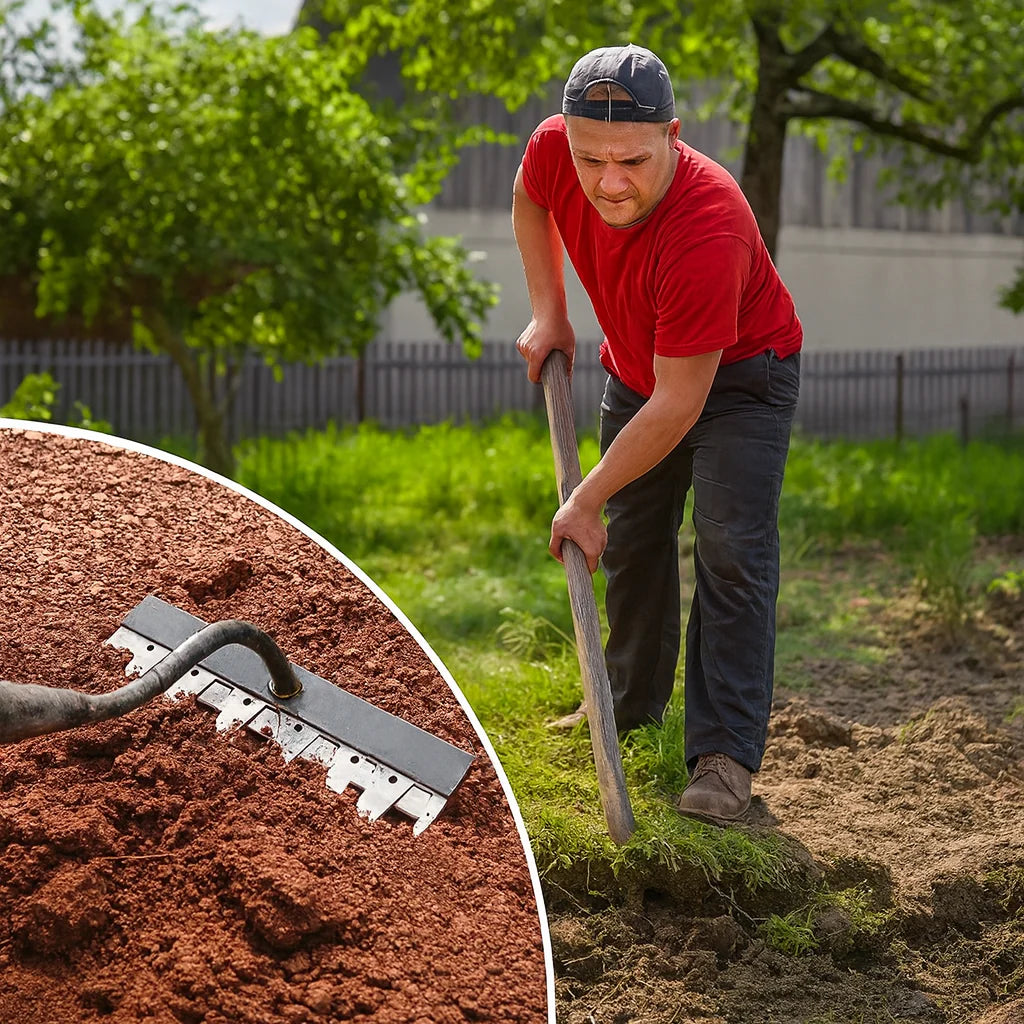 🌱 Rastrillo Eliminador de Malezas – Jardines limpios sin dañar tu espalda