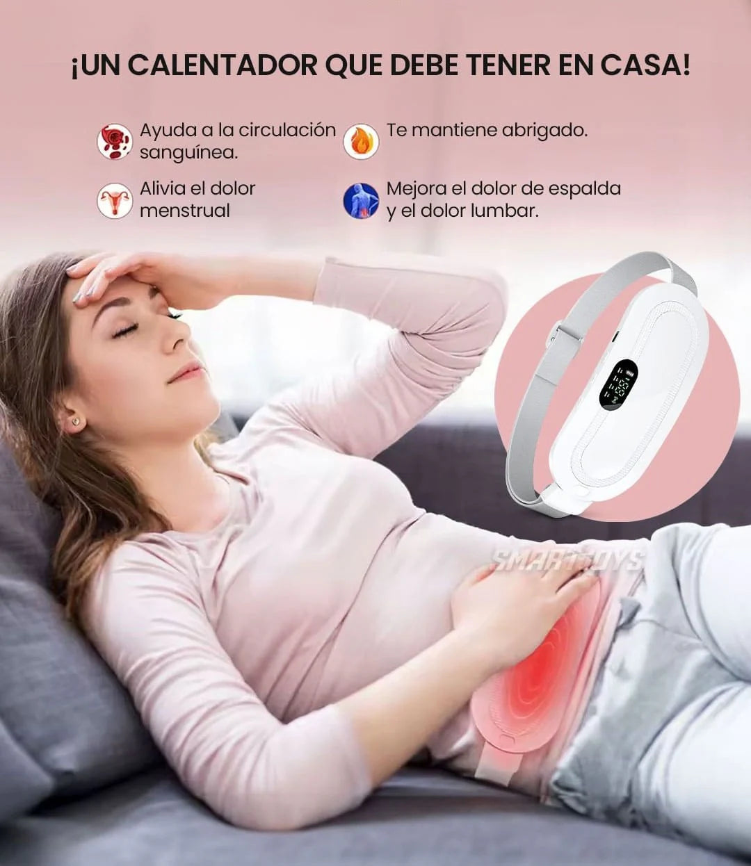 Cinturón Térmico Inalámbrico – Alivio para Cólicos