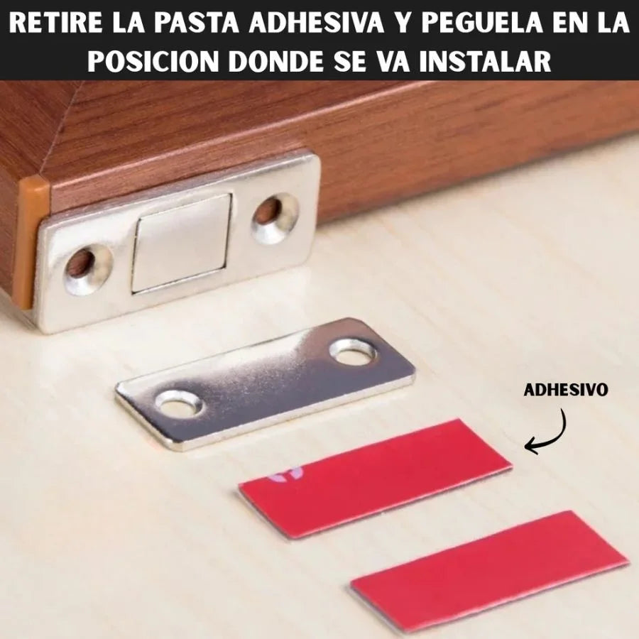 MagneFix - Kit de 10 Cierres Magnéticos Invisibles para Muebles