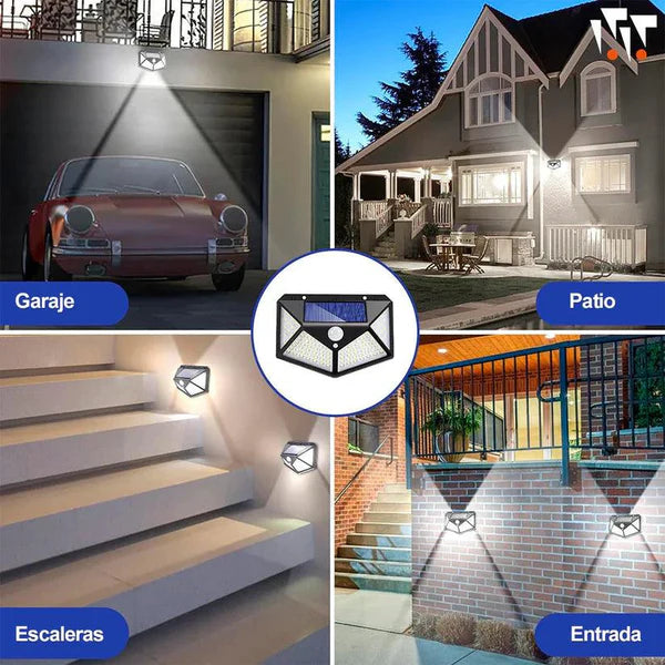 Kit de 4 lámparas LED solares