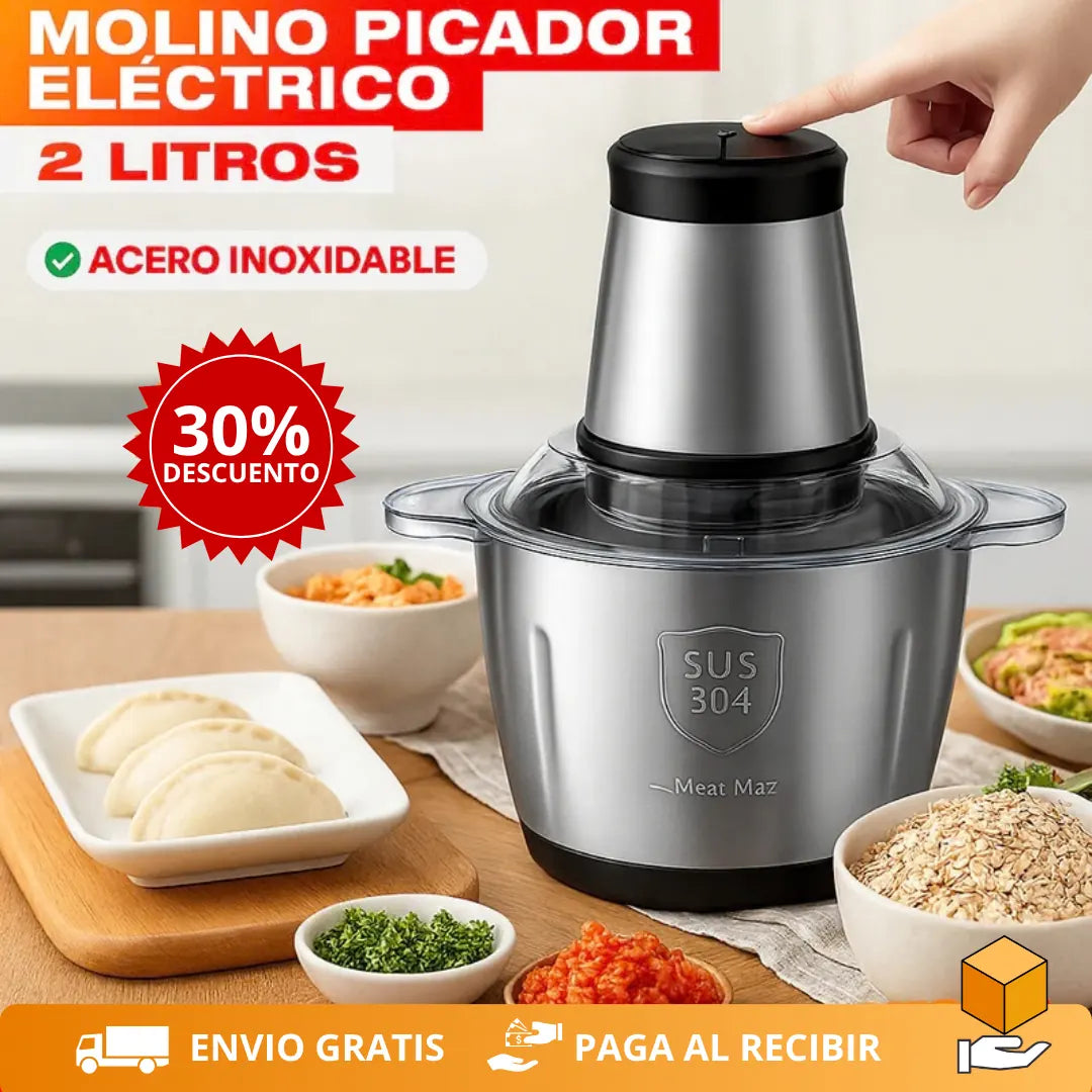 Picadora Eléctrica - ¡Pica todo en segundos y sin esfuerzo!