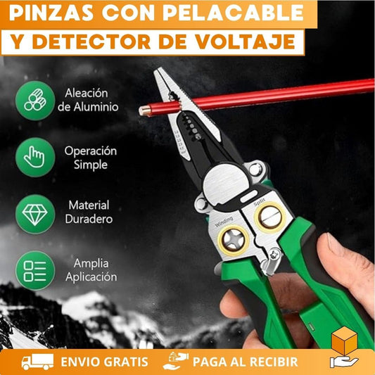 VoltPro Max – Pinza 8 en 1 con detector eléctrico