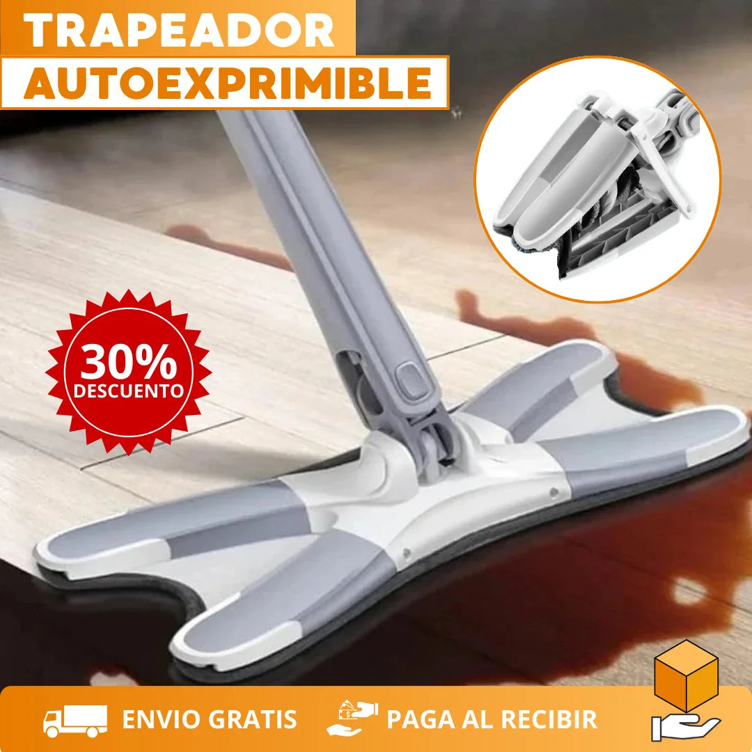 SpinClean 360 - Trapeador Autoexprimible de Microfibra