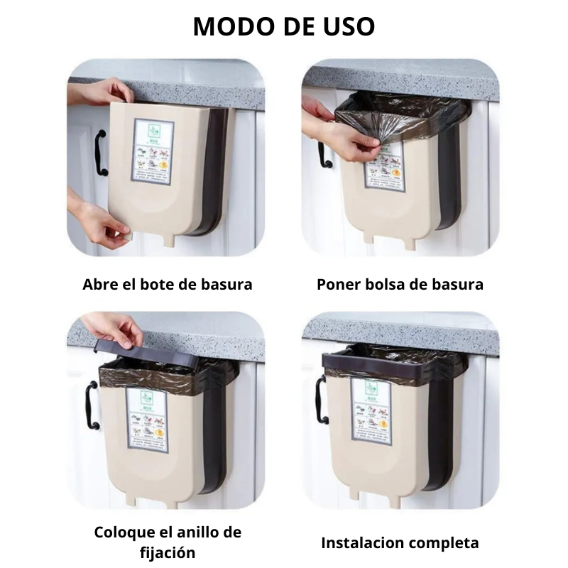PROMO 2x1 EcoPleg - Bote Plegable de Basura para Puertas
