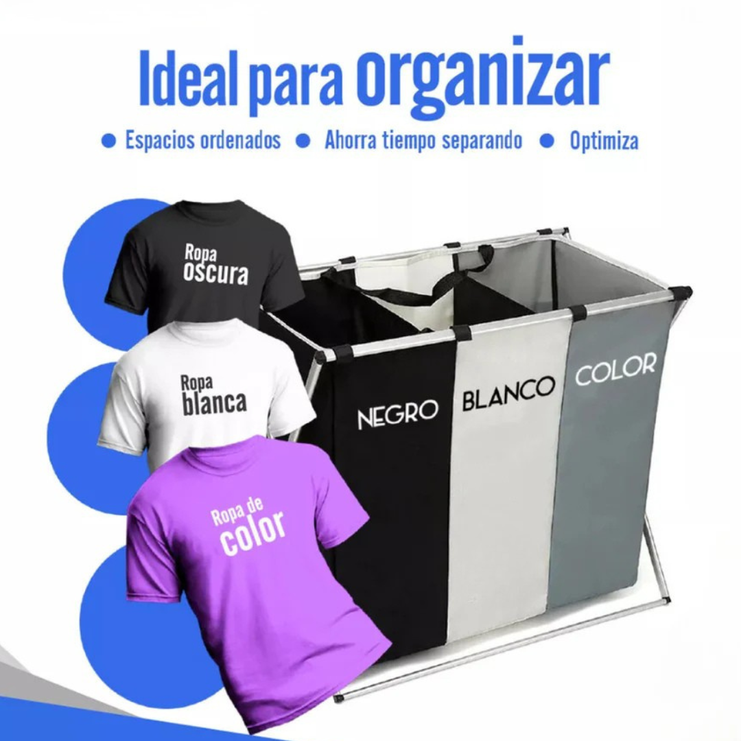 CESTO PLEGABLE Y ORGANIZADOR PARA ROPA