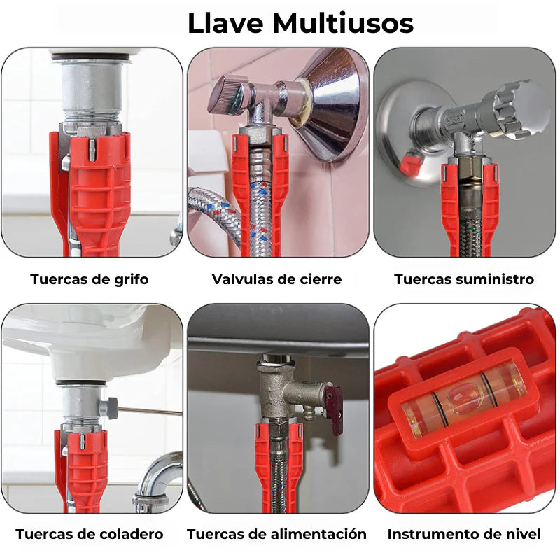 LLAVE PARA LAVABOS MULTIFUNCIONAL
